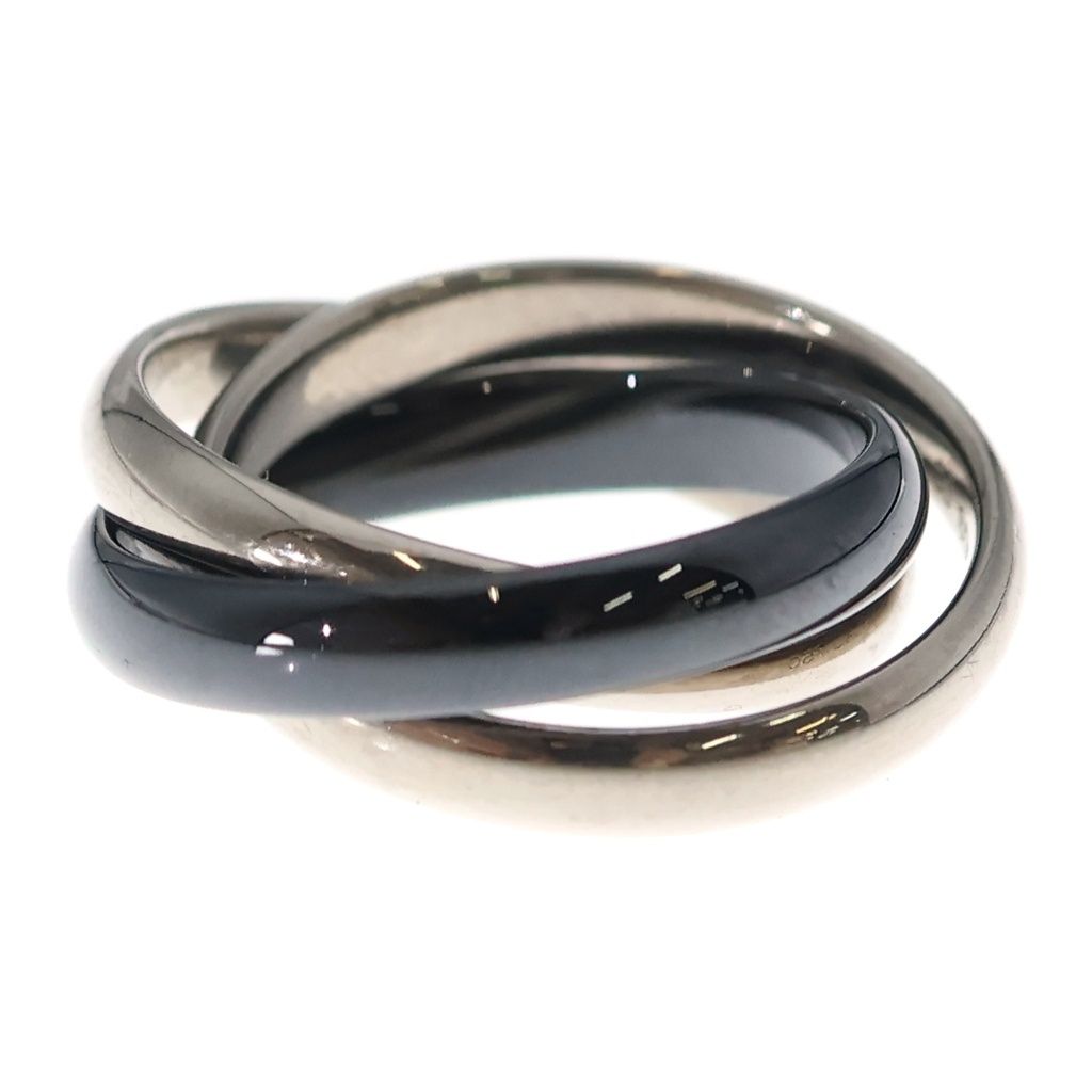 Cartier Trinity Ring Silver Black CE — view 4