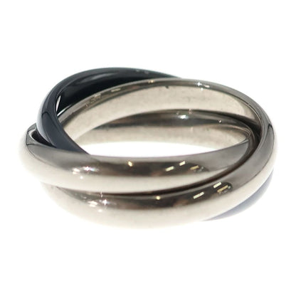Cartier Trinity Ring Silver Black CE — view 2