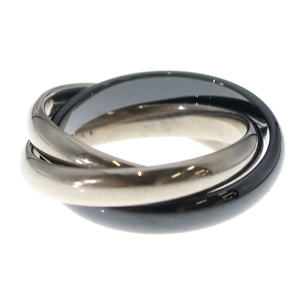Cartier Trinity Ring Silver Black CE — view 3