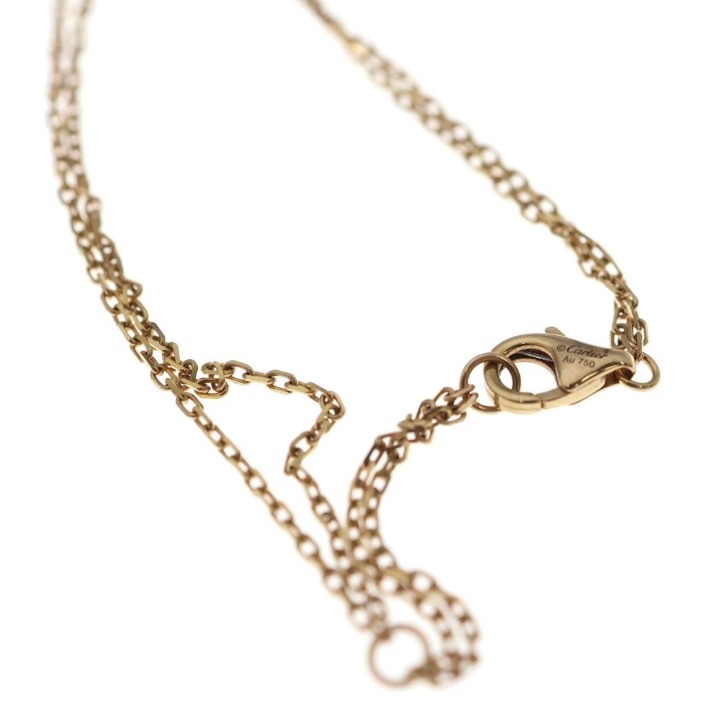 Cartier Love Circle Necklace Pendant Chain Diamond Gold — view 5