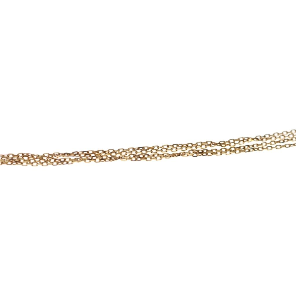 Cartier Love Circle Necklace Pendant Chain Diamond Gold — view 4