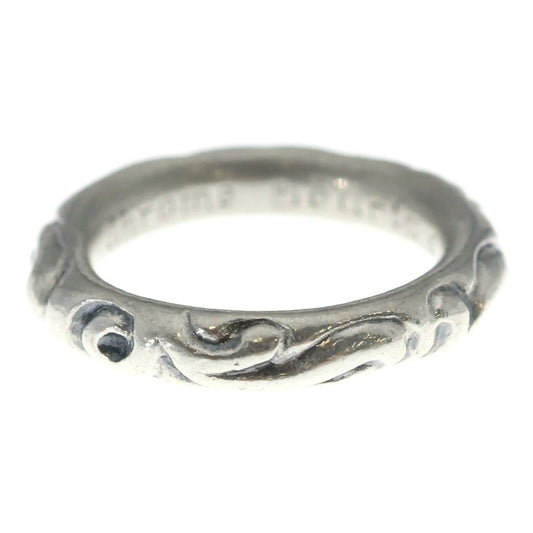 Chrome Hearts Scrl Band Scroll Ring Silver