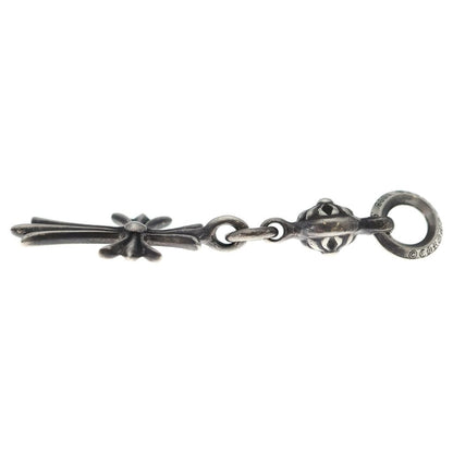 Chrome Hearts Tny CH Crs 1 Ball Tiny CH Cross Charm Pendant Top Silver — view 3