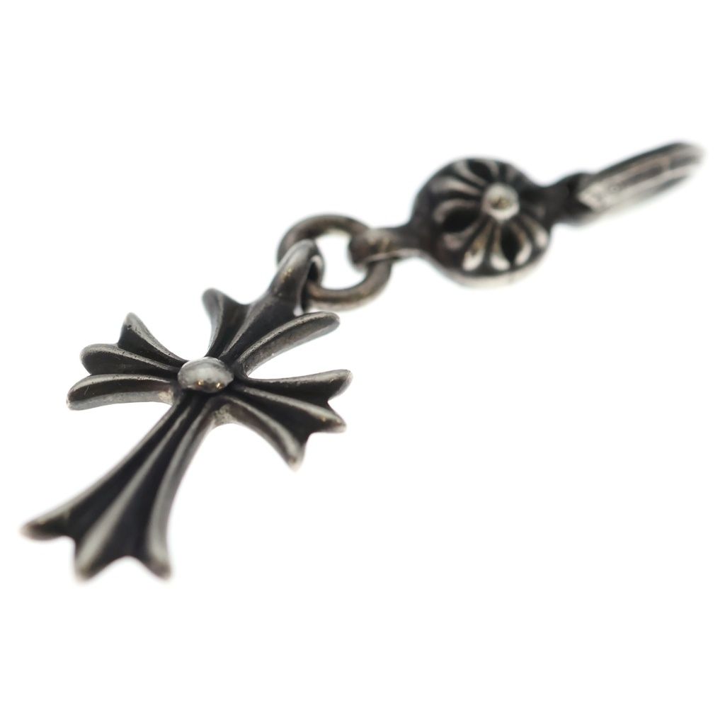 Chrome Hearts Tny CH Crs 1 Ball Tiny CH Cross Charm Pendant Top Silver — view 6