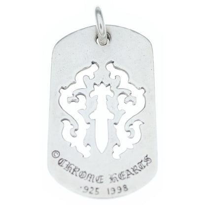 Chrome Hearts Tag Lrg Dagger Cutout Dog Tag Large Necklace Top — view 2