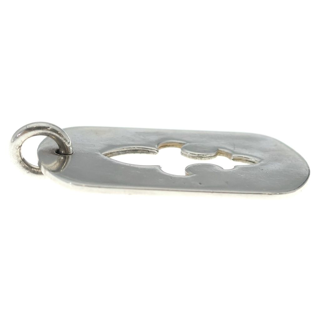 Chrome Hearts Tag Lrg BS Fluer BS Flag Dog Tag Silver Necklace Top — view 4