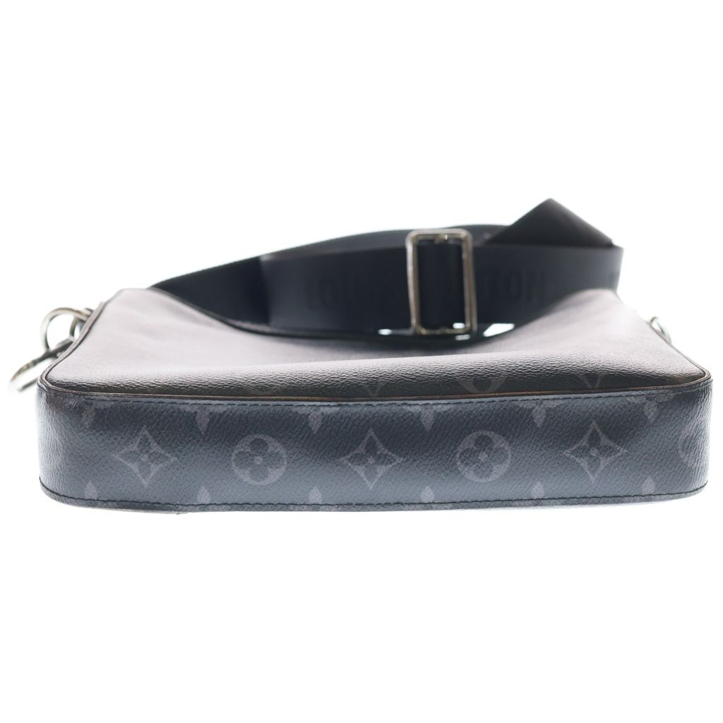 Louis Vuitton Monogram Eclipse Trio Messenger Shoulder Bag Black — view 4