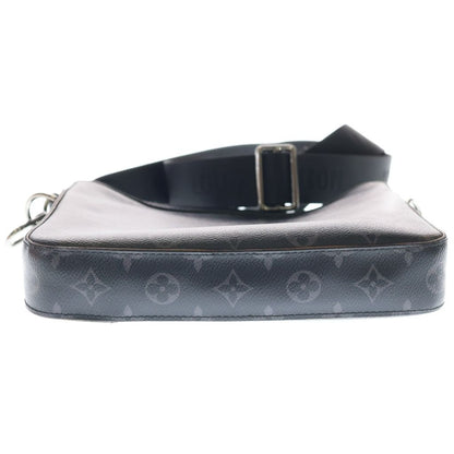 Louis Vuitton Monogram Eclipse Trio Messenger Shoulder Bag Black — view 4