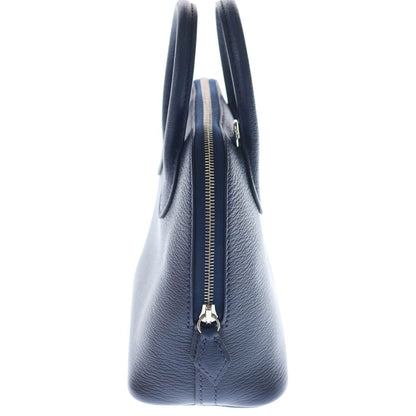 Hermes Bolide Mini Navy Chevre 2-Way Shoulder Bag Silver — view 3