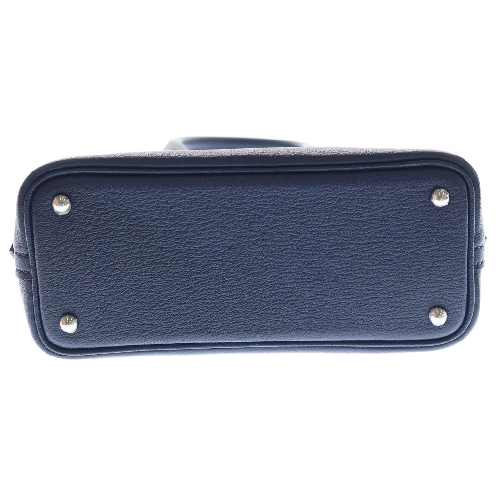 Hermes Bolide Mini Navy Chevre 2-Way Shoulder Bag Silver — view 4