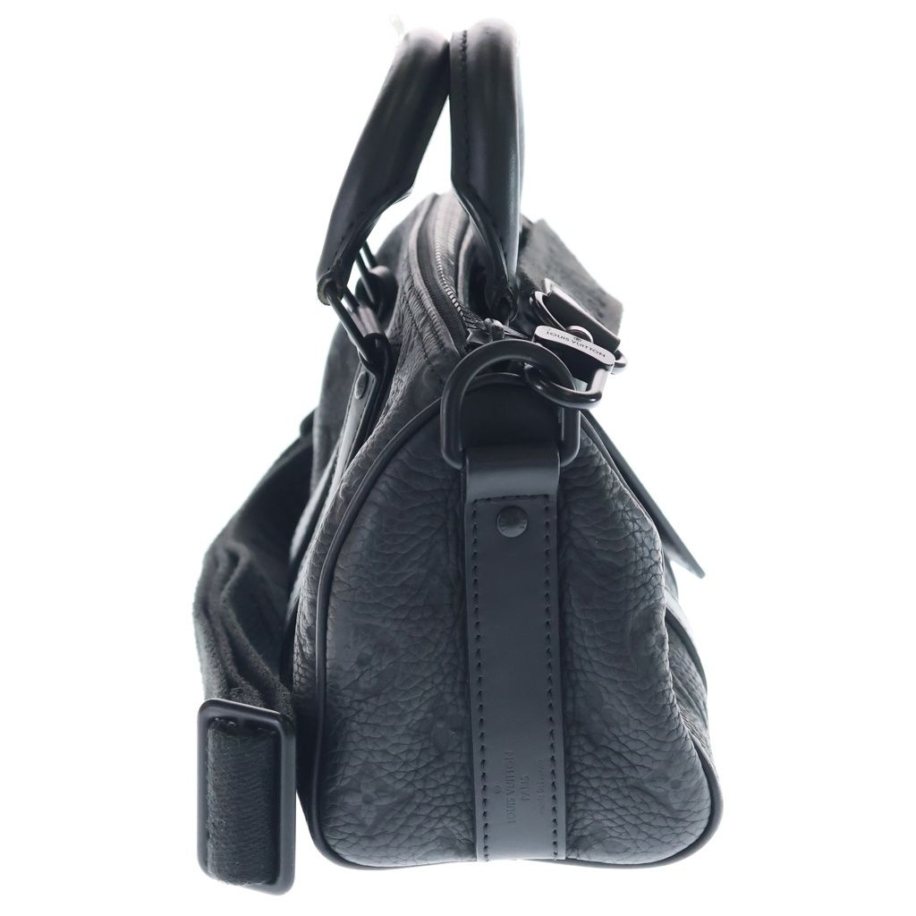 Louis Vuitton Keepall Bandouliere 25 Monogram Taurillon Noir Leather 2-Way Bag — view 3