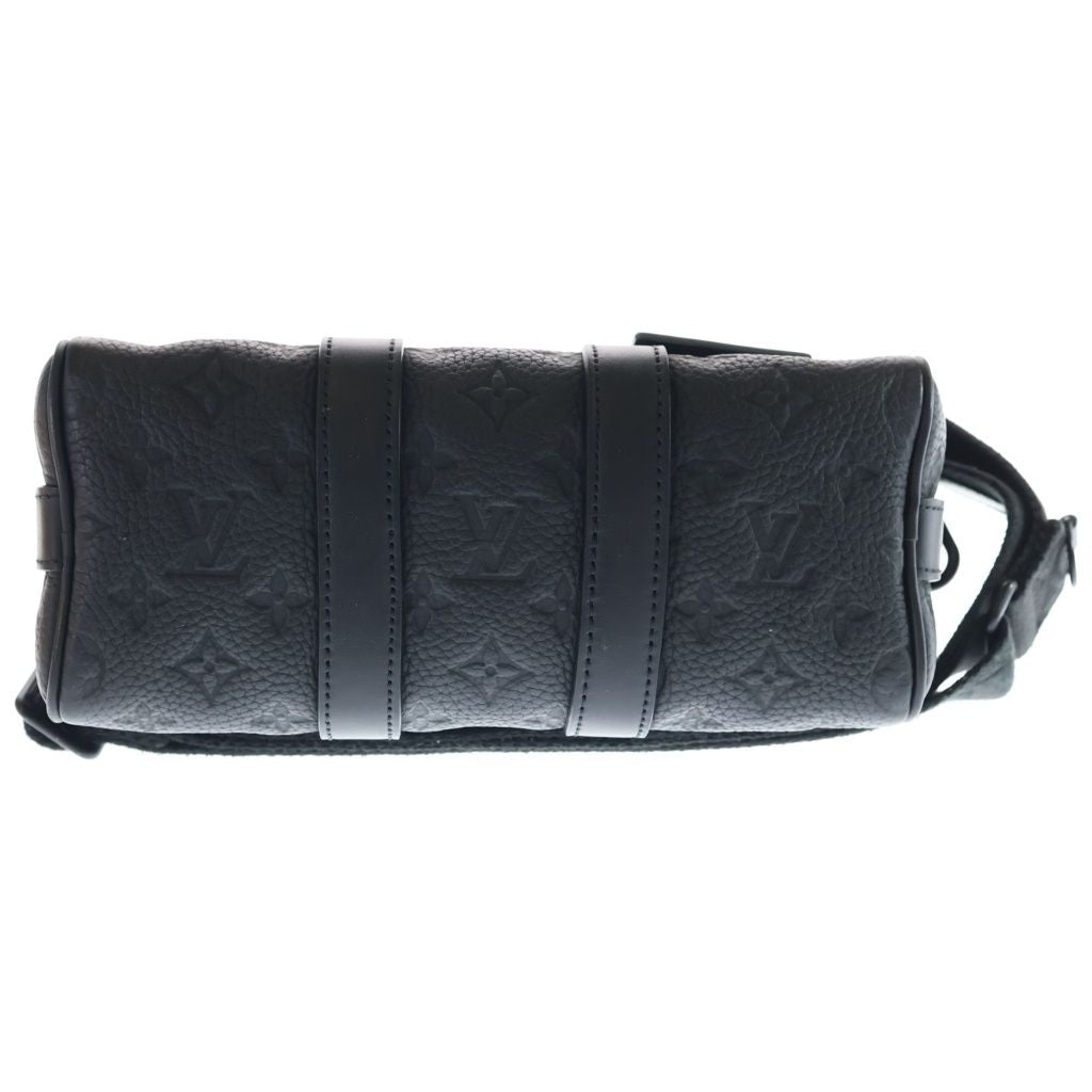 Louis Vuitton Keepall Bandouliere 25 Monogram Taurillon Noir Leather 2-Way Bag — view 4