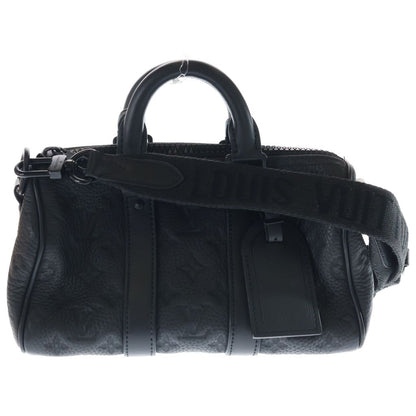 Louis Vuitton Keepall Bandouliere 25 Monogram Taurillon Noir Leather 2-Way Bag
