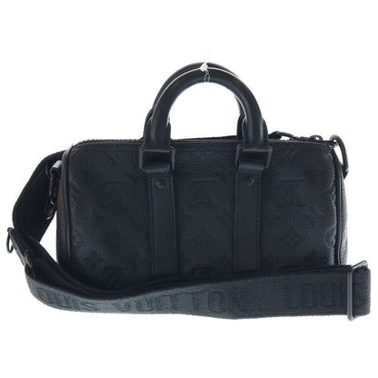 Louis Vuitton Keepall Bandouliere 25 Monogram Taurillon Noir Leather 2-Way Bag — view 2
