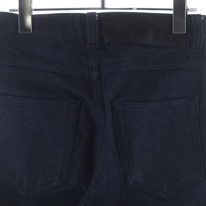 Loewe Leather Logo Patch Button Fly Fisherman Denim Pants Indigo — view 4