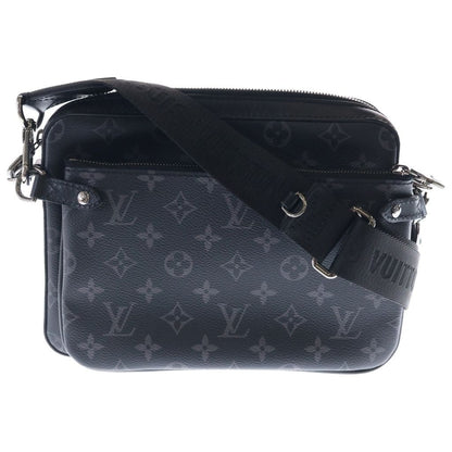 Louis Vuitton Trio Messenger Monogram Eclipse Shoulder Bag Pouch Black Gray