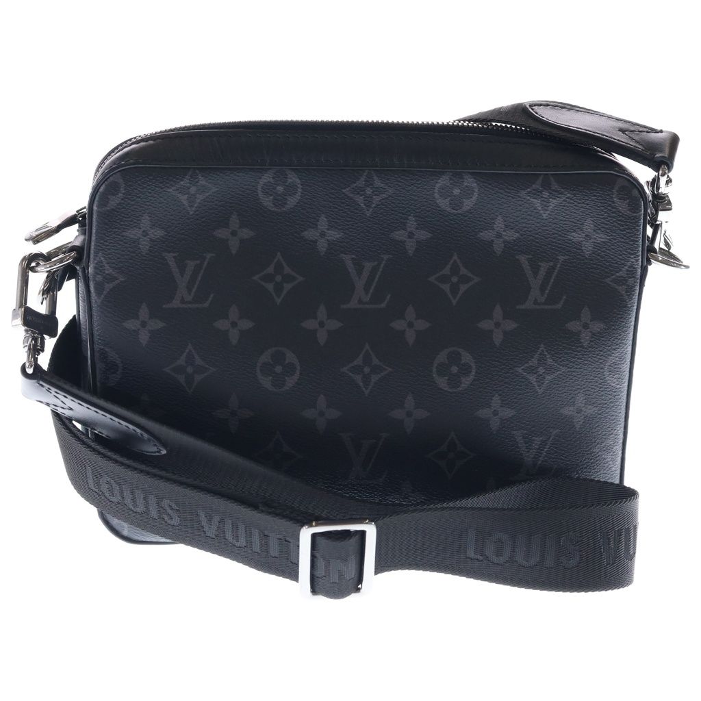 Louis Vuitton Trio Messenger Monogram Eclipse Shoulder Bag Pouch Black Gray — view 2
