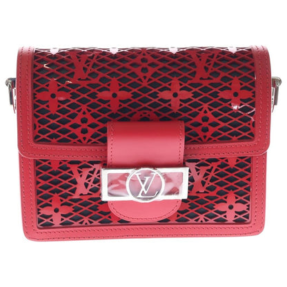 Louis Vuitton Monogram Mesh Dauphine Mini Red Shoulder Bag