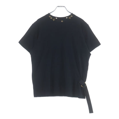 Louis Vuitton Side Strap Neck Motif Short Sleeve T-Shirt Black