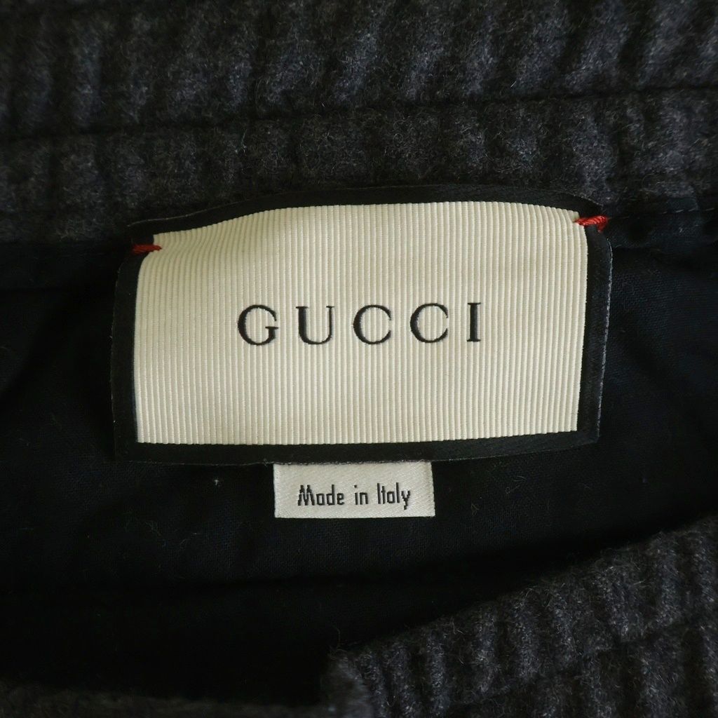 Gucci Zip Hem Wool Pants Gray — view 7