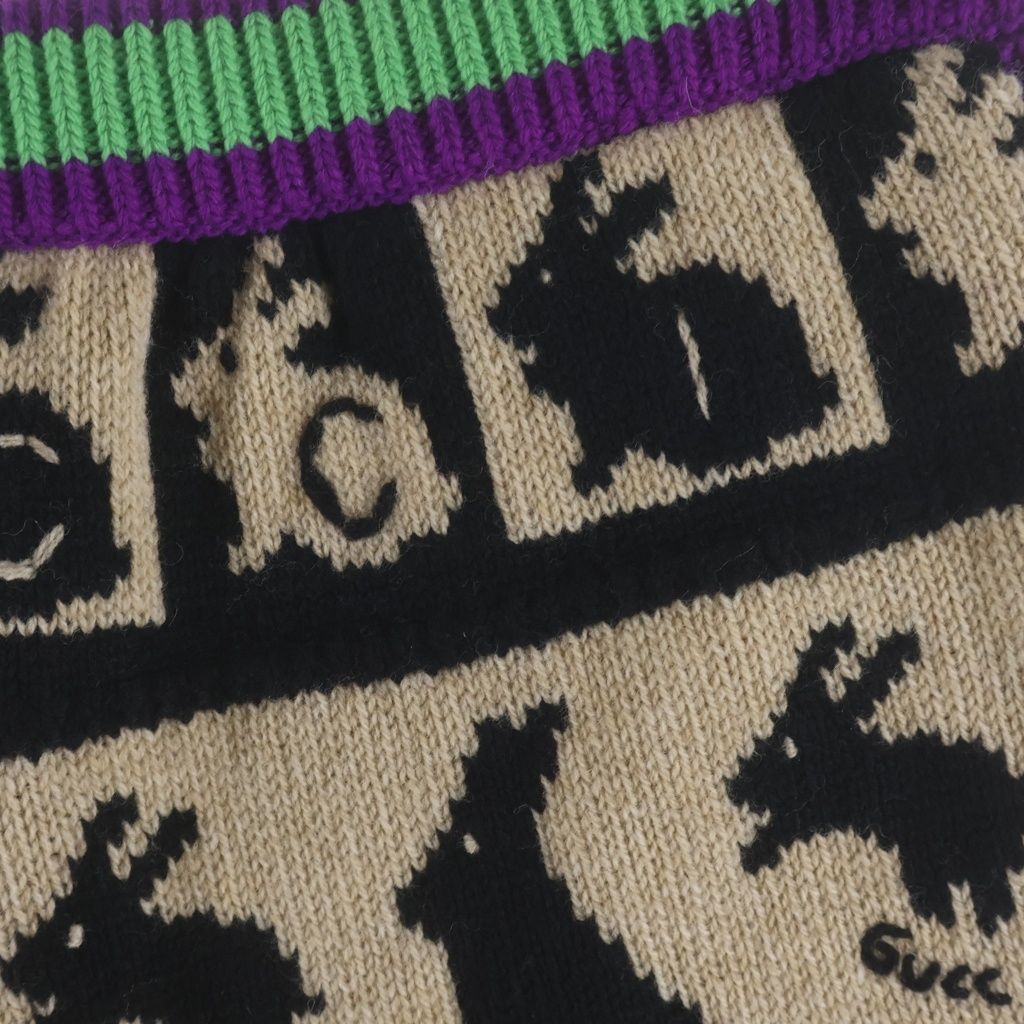 Gucci Rabbit Jacquard Shorts Multi — view 4
