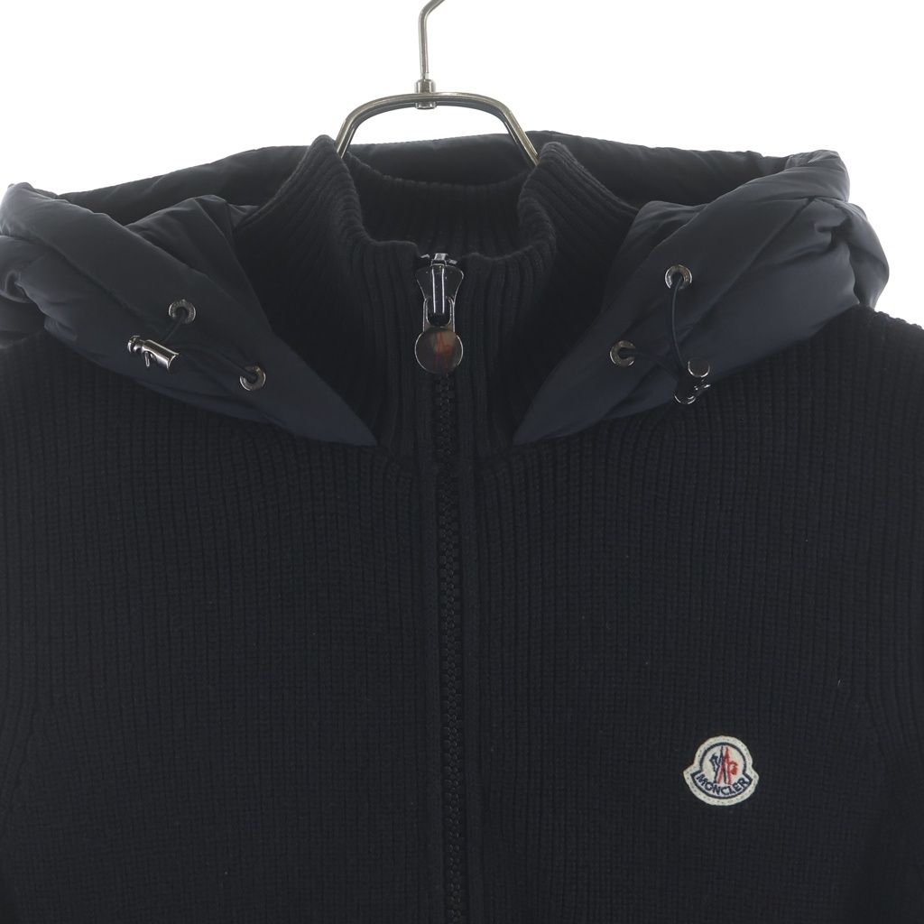 Moncler Maglione Tricot Gilet Front Logo Patch Knit Nylon Zip Up Jacket Vest — view 3