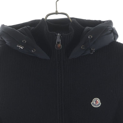Moncler Maglione Tricot Gilet Front Logo Patch Knit Nylon Zip Up Jacket Vest — view 3