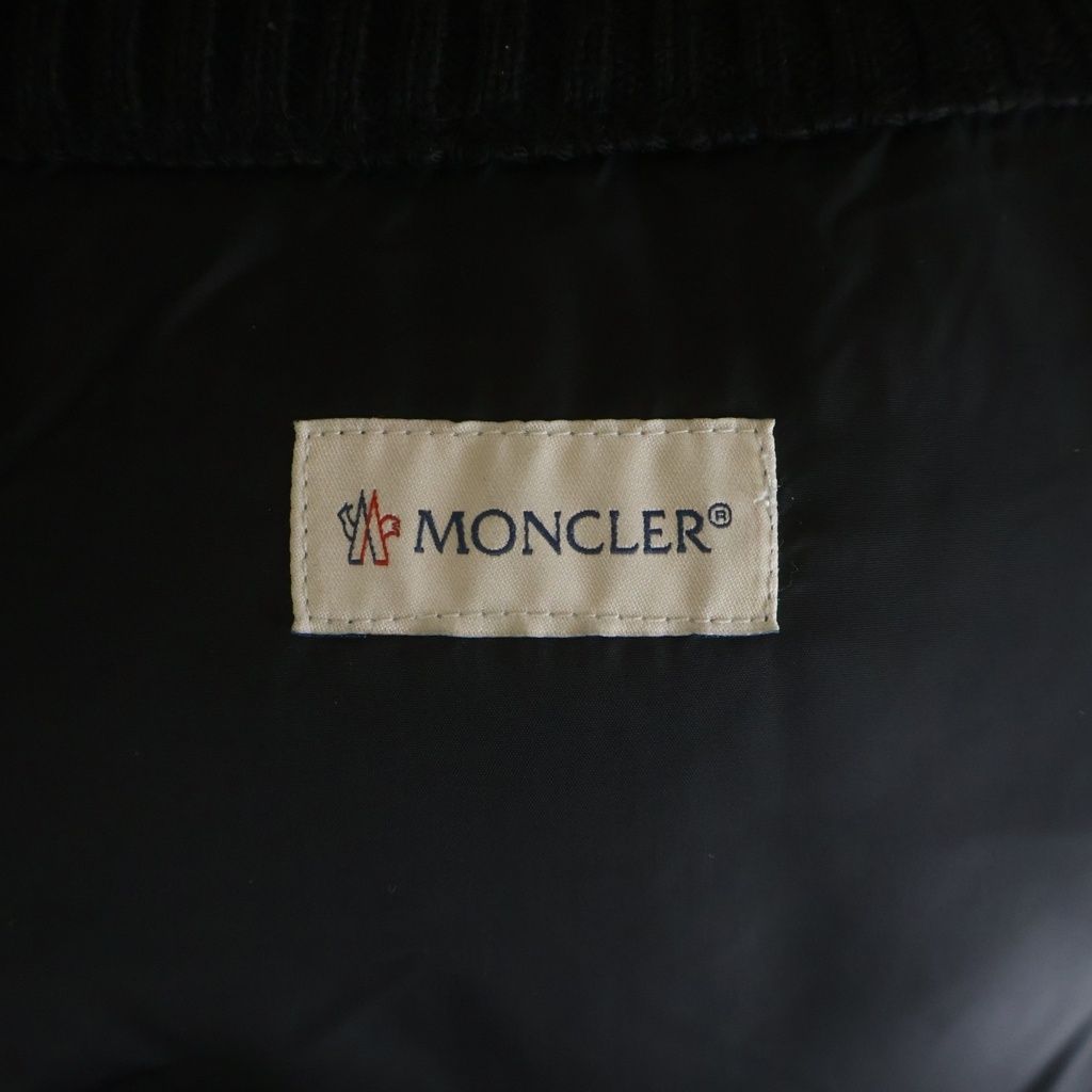 Moncler Maglione Tricot Gilet Front Logo Patch Knit Nylon Zip Up Jacket Vest — view 8