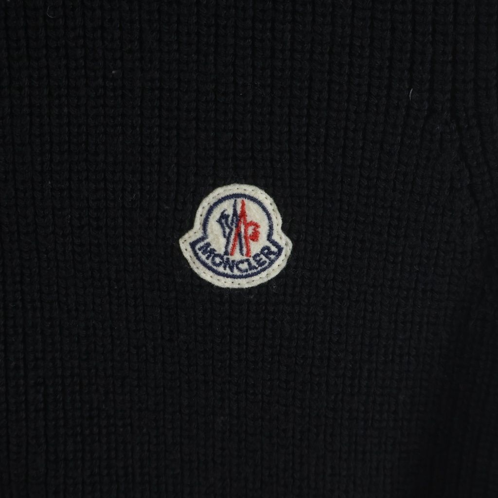 Moncler Maglione Tricot Gilet Front Logo Patch Knit Nylon Zip Up Jacket Vest — view 5