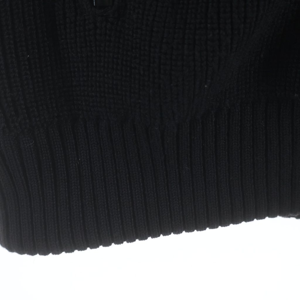 Moncler Maglione Tricot Gilet Front Logo Patch Knit Nylon Zip Up Jacket Vest — view 6