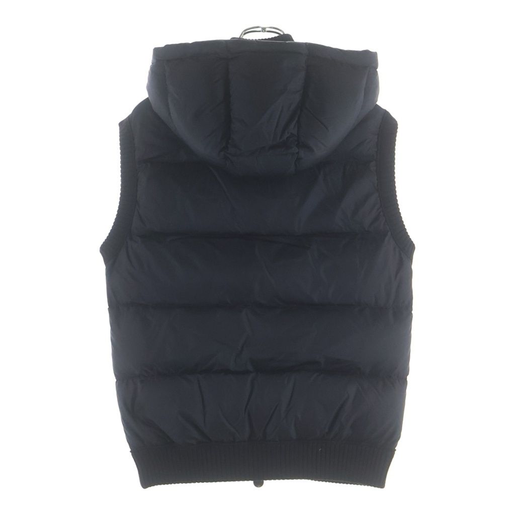 Moncler Maglione Tricot Gilet Front Logo Patch Knit Nylon Zip Up Jacket Vest — view 2