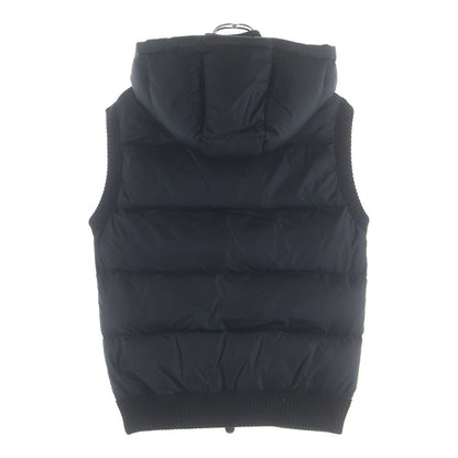Moncler Maglione Tricot Gilet Front Logo Patch Knit Nylon Zip Up Jacket Vest — view 2