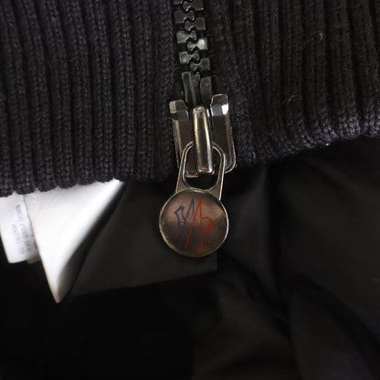 Moncler Maglione Tricot Gilet Front Logo Patch Knit Nylon Zip Up Jacket Vest — view 7
