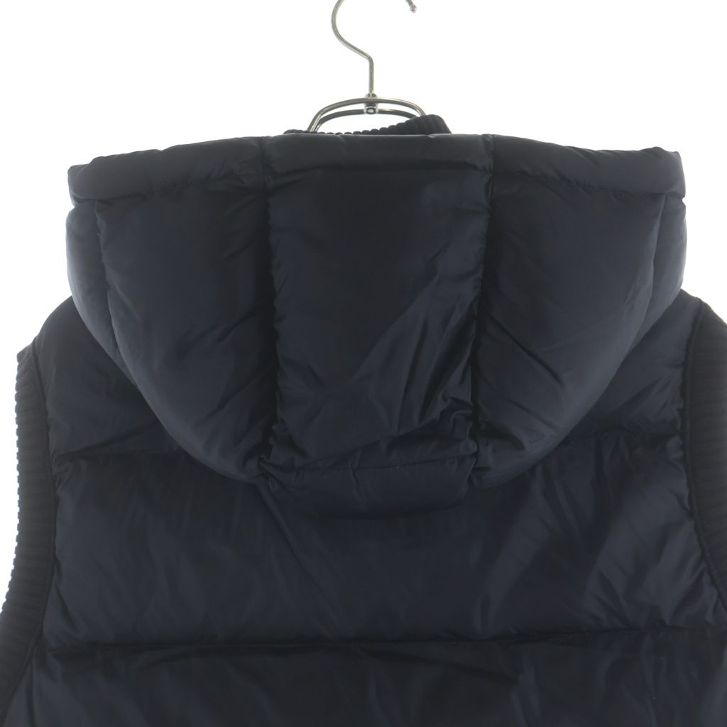 Moncler Maglione Tricot Gilet Front Logo Patch Knit Nylon Zip Up Jacket Vest — view 4