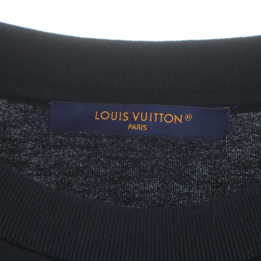 Louis Vuitton Jumping Dog Embroidered T-Shirt Dog Embroidery Black MM — view 6