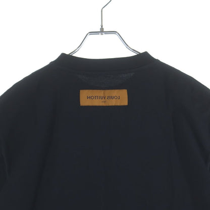 Louis Vuitton Embossed LV Crew Neck Short Sleeve T-Shirt Black — view 4