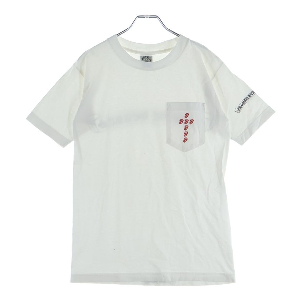 Chrome Hearts Vintage Lipstongue Lip and Tankle Neck Short Sleeve T-Shirt White — view 2