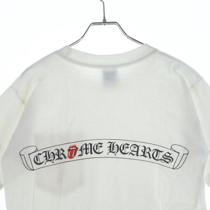 Chrome Hearts Vintage Lipstongue Lip and Tankle Neck Short Sleeve T-Shirt White — view 4
