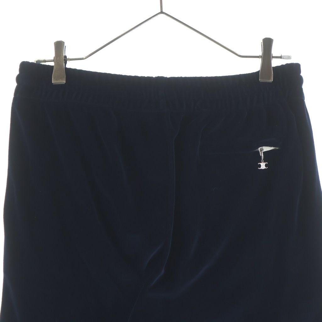 Celine Triomphe Flared Jersey Track Pants Navy — view 4