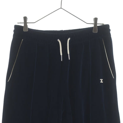 Celine Triomphe Flared Jersey Track Pants Navy — view 3