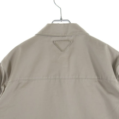 Prada Cotton Swing Top Jacket Beige — view 4