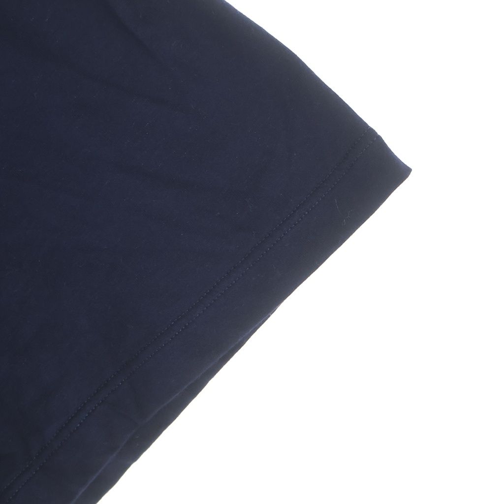 Miu Miu Cropped Jersey T-Shirt Short Sleeve Top Navy — view 5