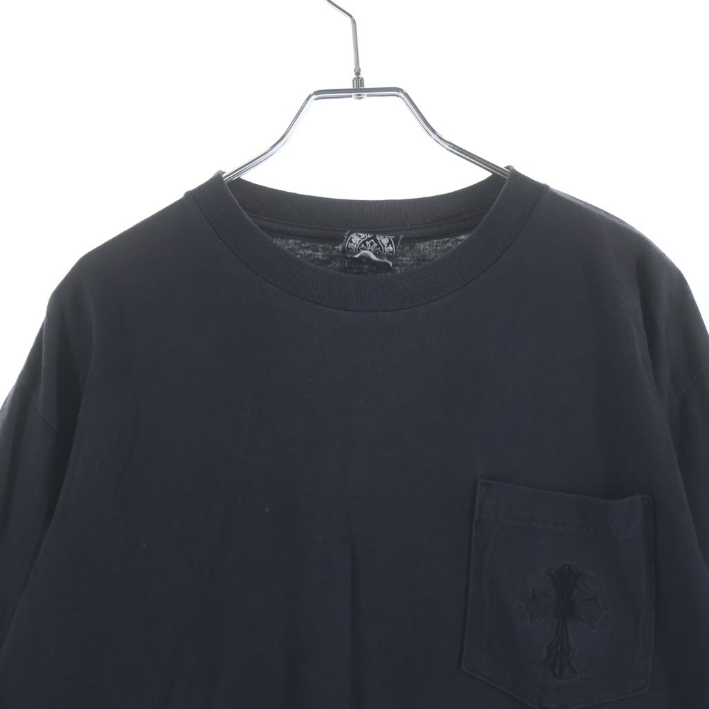 Chrome Hearts Vintage Cross Tee Embroidery Logo Long Sleeve T-Shirt Black — view 3