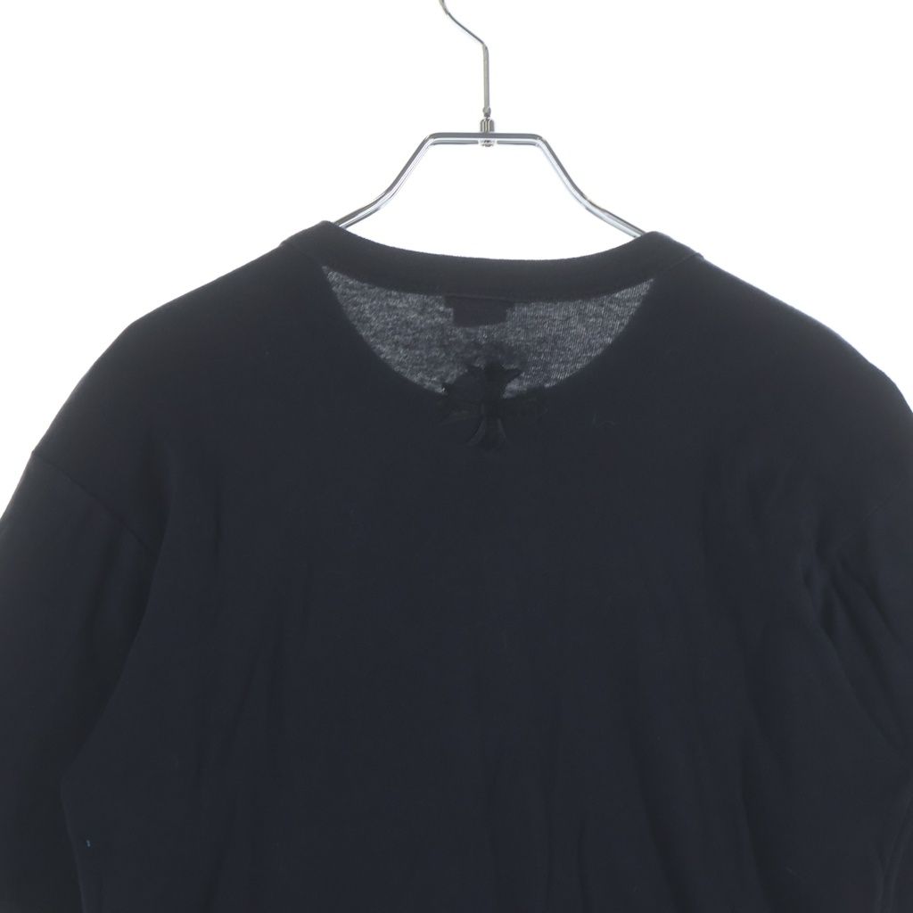 Chrome Hearts Vintage CH Plus Tee CH Embroidery Logo Long Sleeve T-Shirt Black — view 4
