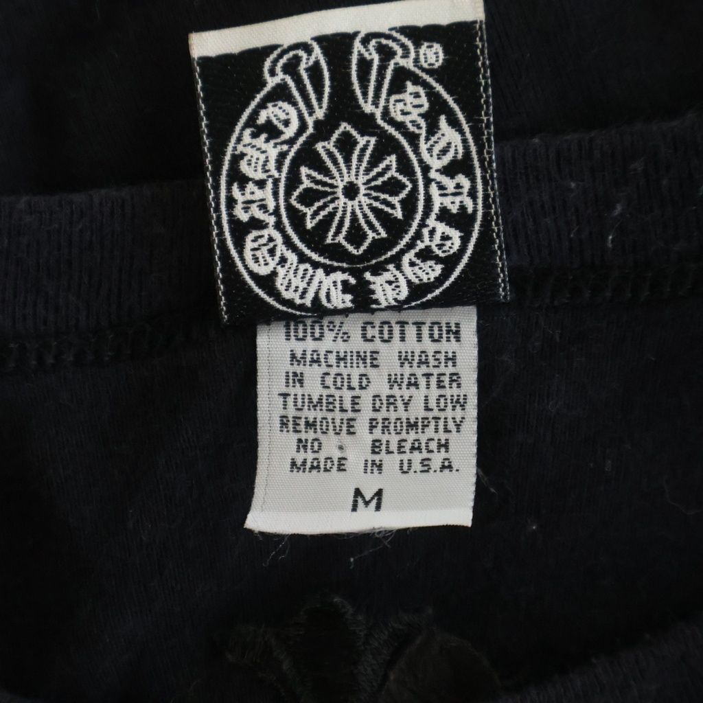 Chrome Hearts Vintage CH Plus Tee CH Embroidery Logo Long Sleeve T-Shirt Black — view 8