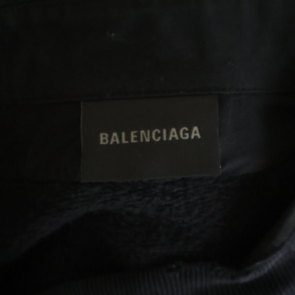 Balenciaga BB Logo Embroidery Shirt Collar Pleated Skirt Pullover Sweatshirt — view 6