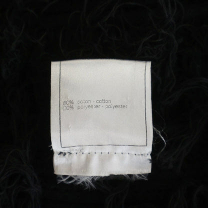 Chanel Camellia Button Cotton Knit Cardigan Black — view 8