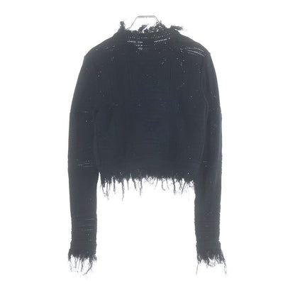 Chanel Camellia Button Cotton Knit Cardigan Black — view 2