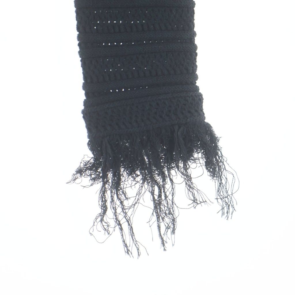 Chanel Camellia Button Cotton Knit Cardigan Black — view 5