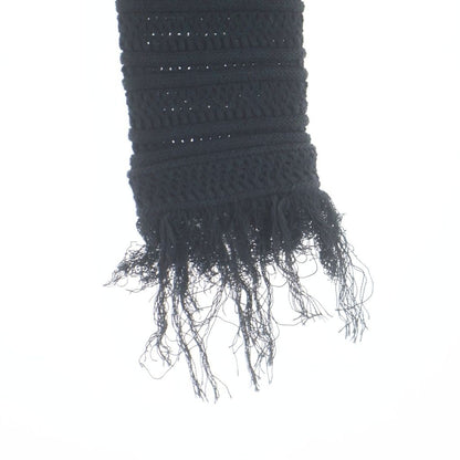 Chanel Camellia Button Cotton Knit Cardigan Black — view 5